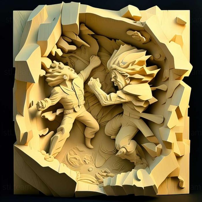 3D модель Ash and N A Clash of Ideals The White Ruins Satoshi VS (STL)